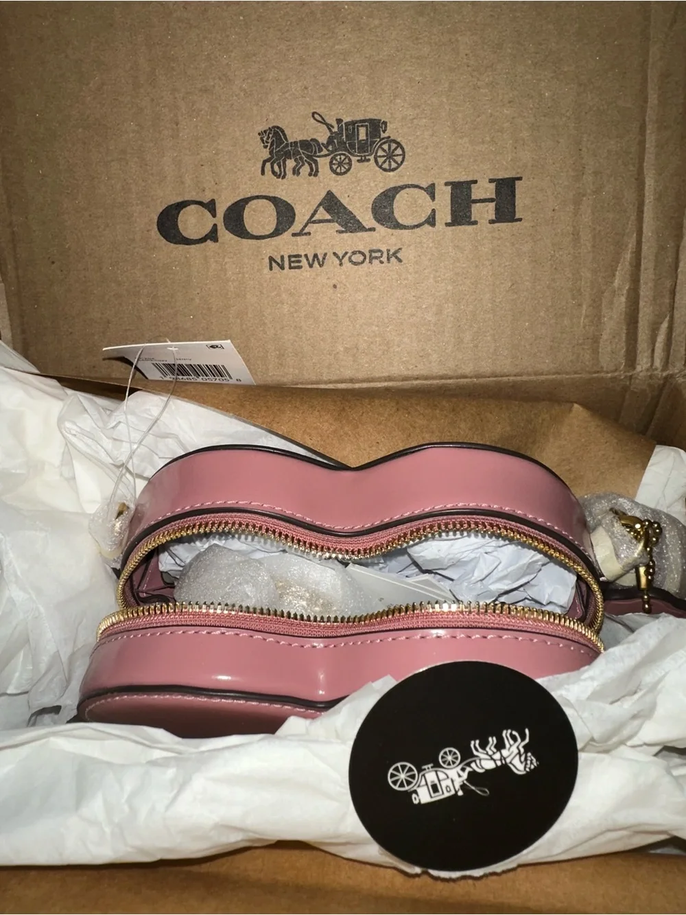 COACH Mini Heart Crossbody 14 with Charms - Picture 3 of 3